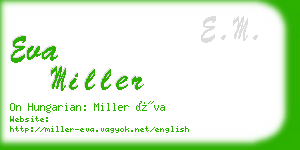 eva miller business card